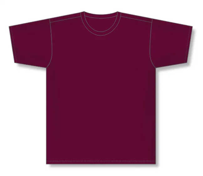 Athletic Knit (AK) BA1800M-009 Mens Maroon Pullover Baseball Jersey