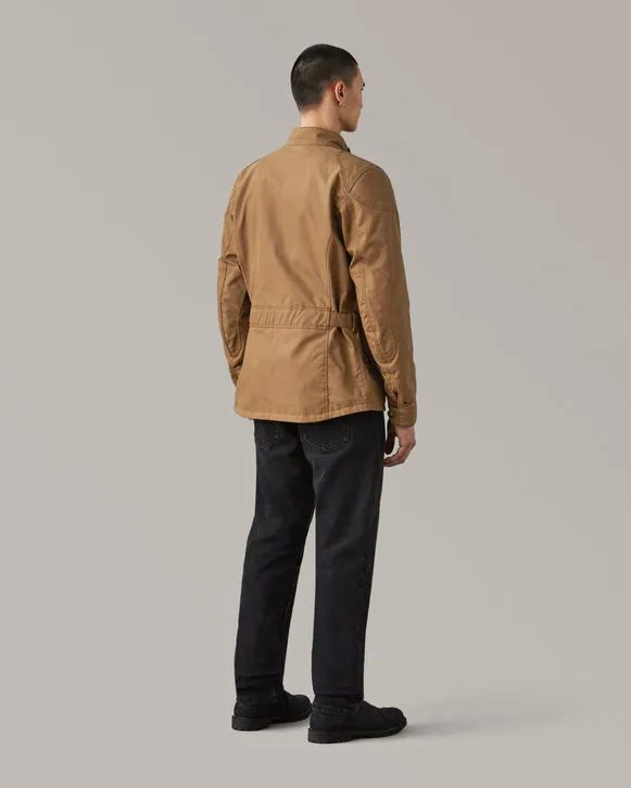 BELSTAFF CROSBY WAXED COTTON MOTORCYCLE JACKET - SAND