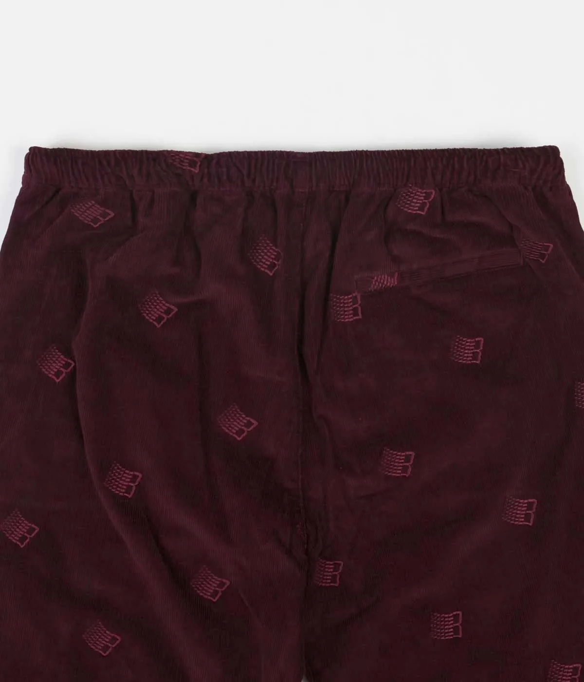 Bronze 56K All Over Embroidered Pants - Maroon