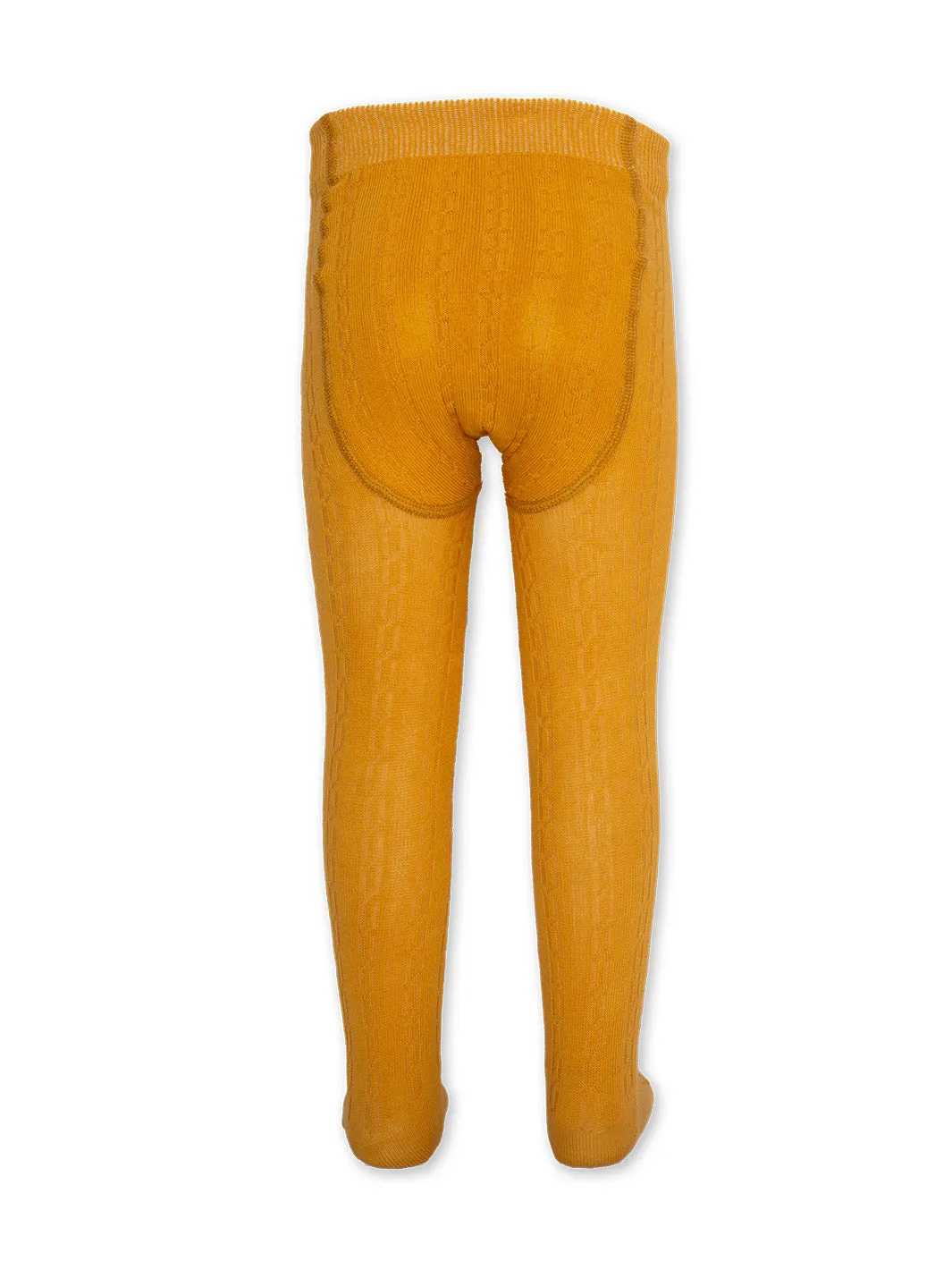 Cable tights yellow