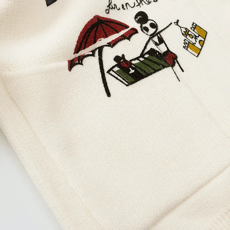 Cardigan d'Hiver imprimé