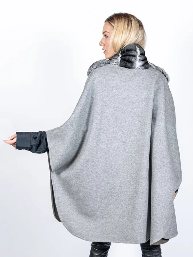 Chinchilla and Cashmere Cape