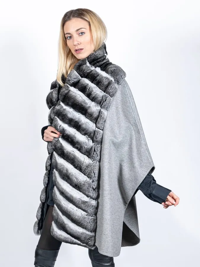 Chinchilla and Cashmere Cape