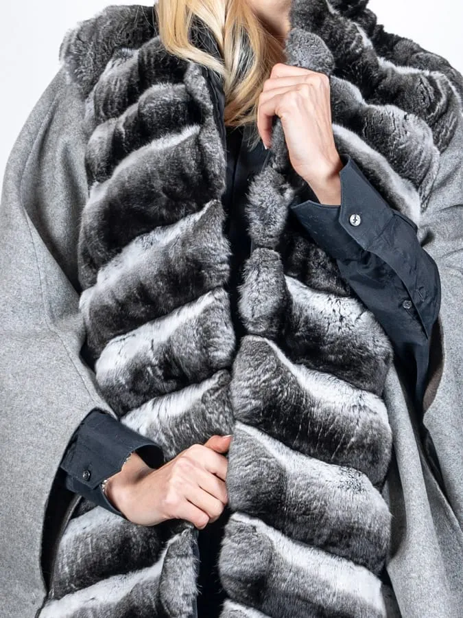 Chinchilla and Cashmere Cape