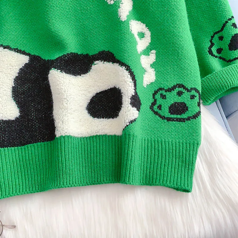 College style cute cartoon sweater loose lazy style  5234