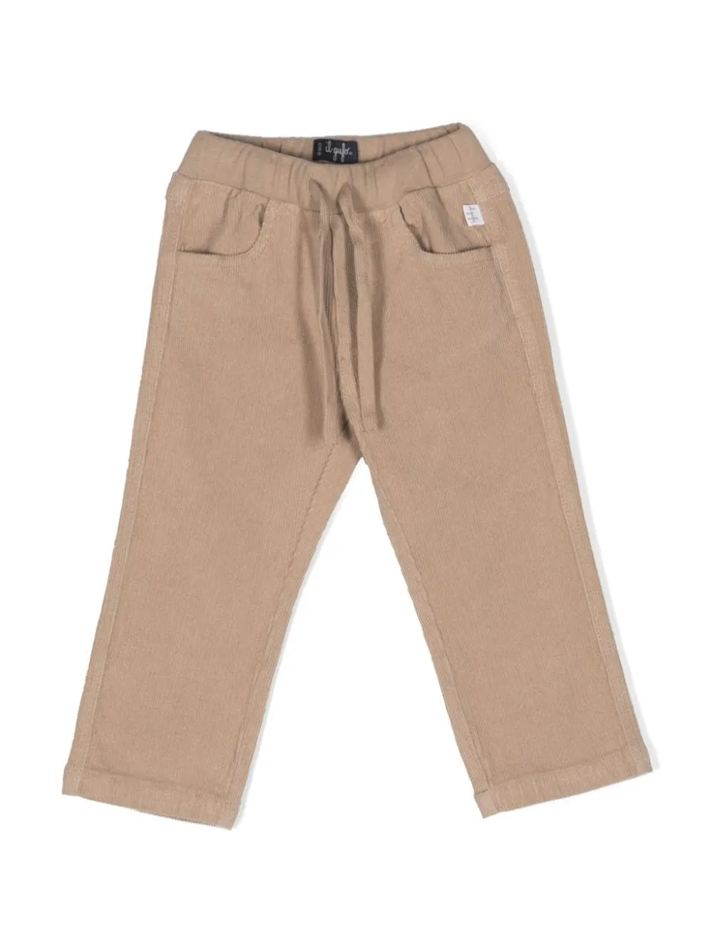 Corduroy Pants With Elastic Band In Brown