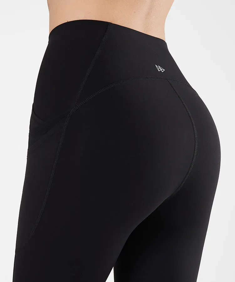 Enfold High Waist Pockets Stretchy Running Leggings 26"| Women's High Support Leggings