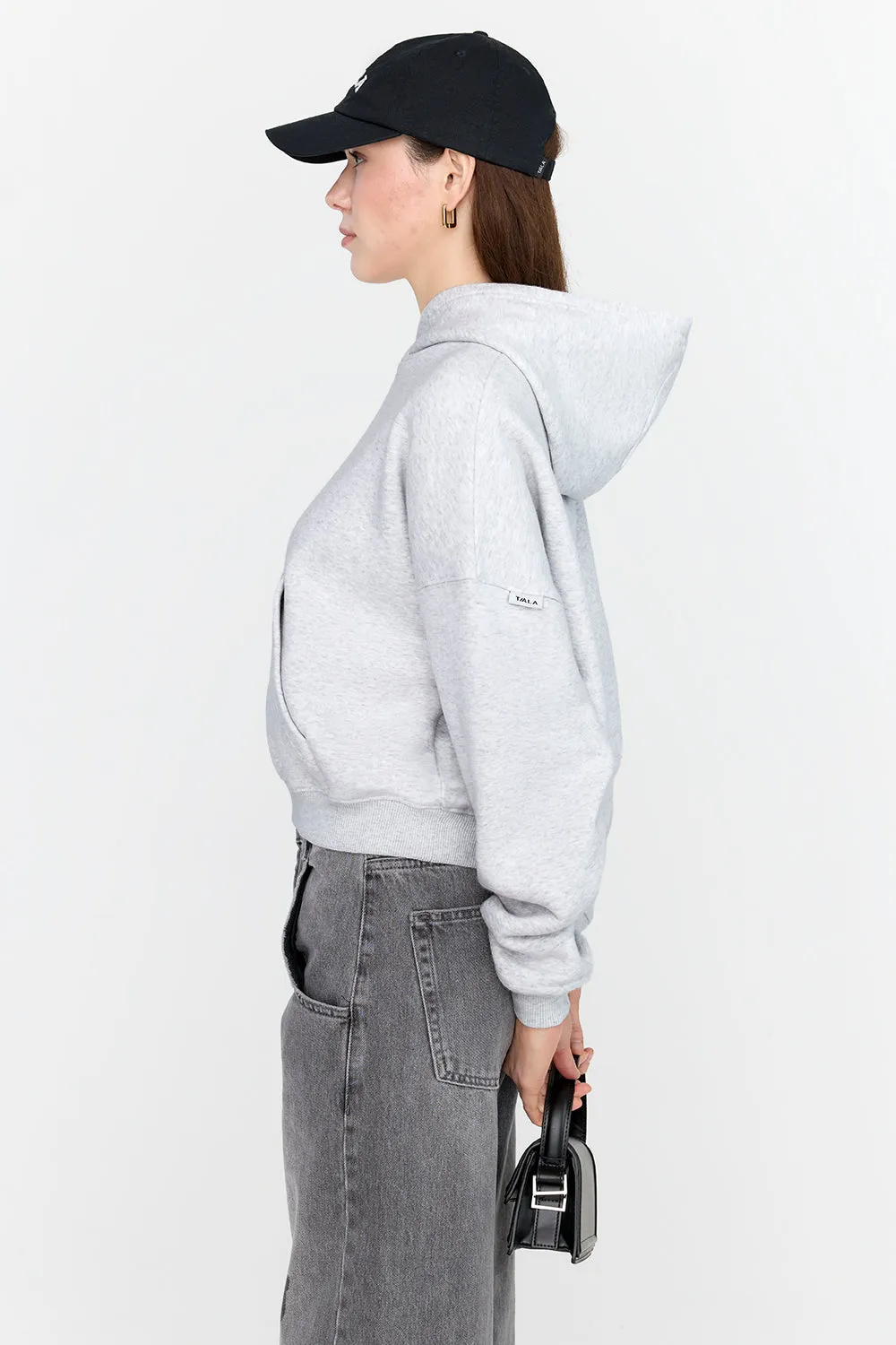 EVERYDAY GIRLFRIEND HOODIE - GREY MARL