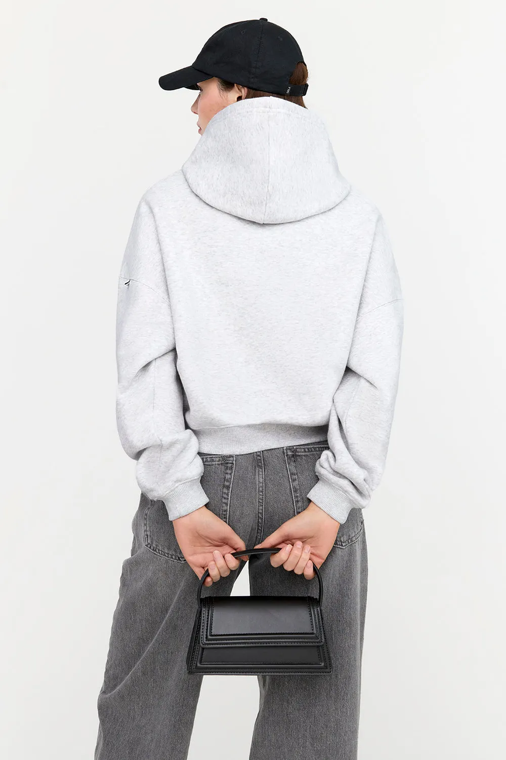 EVERYDAY GIRLFRIEND HOODIE - GREY MARL