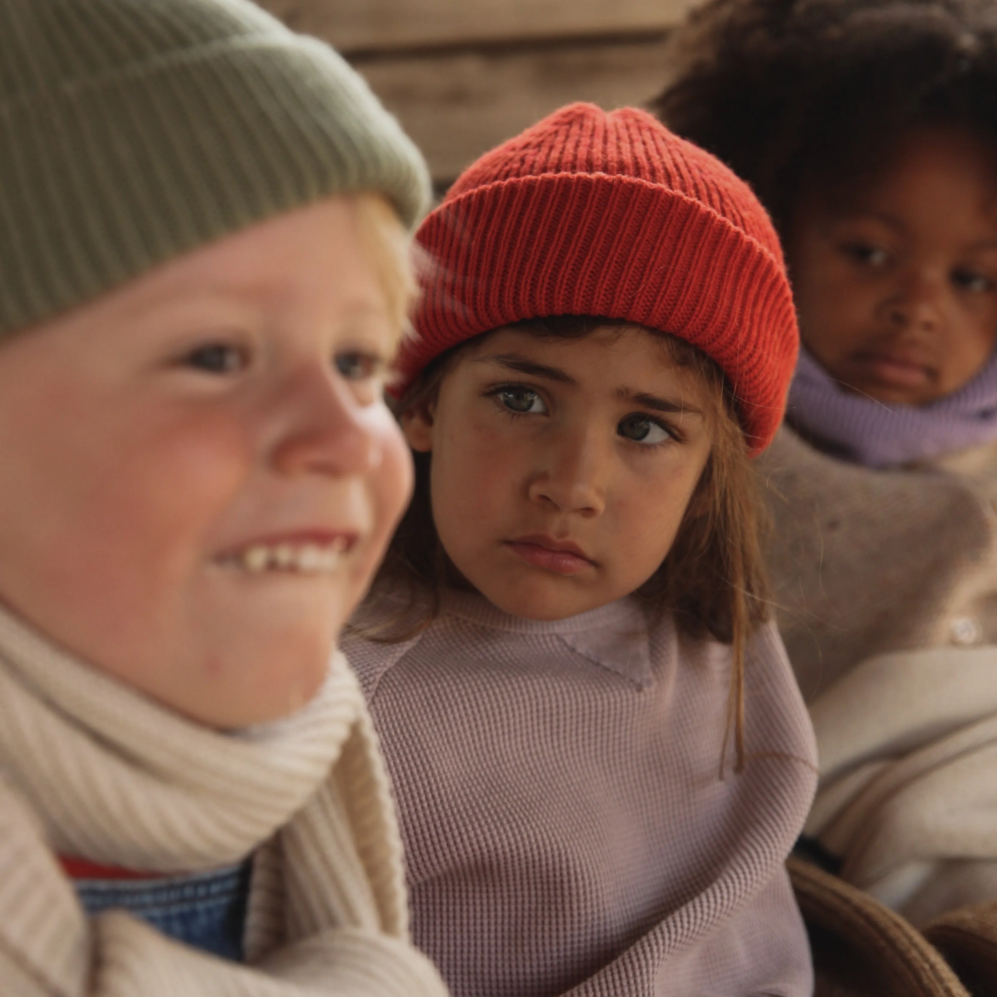 Fonzie Merino Wool Beanie (Red)