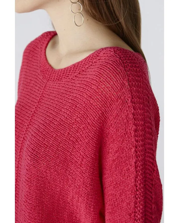 Oui Knit Elblow Sleeve Pullover
