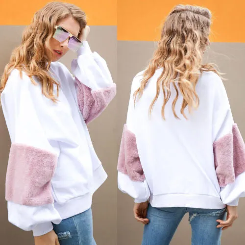 "Raven" balloon fluffy sleeve oversize pullover sweater