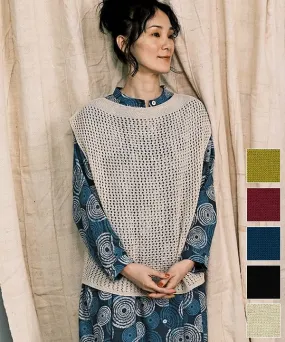 Shiritto Washi Whole Garment Knit Mesh Vest 25S416