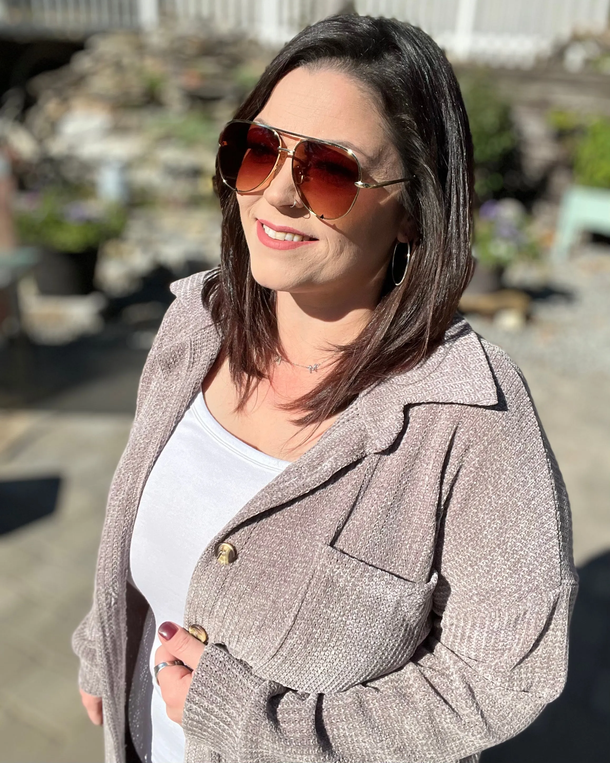 waffle knit | oversized women's shacket
