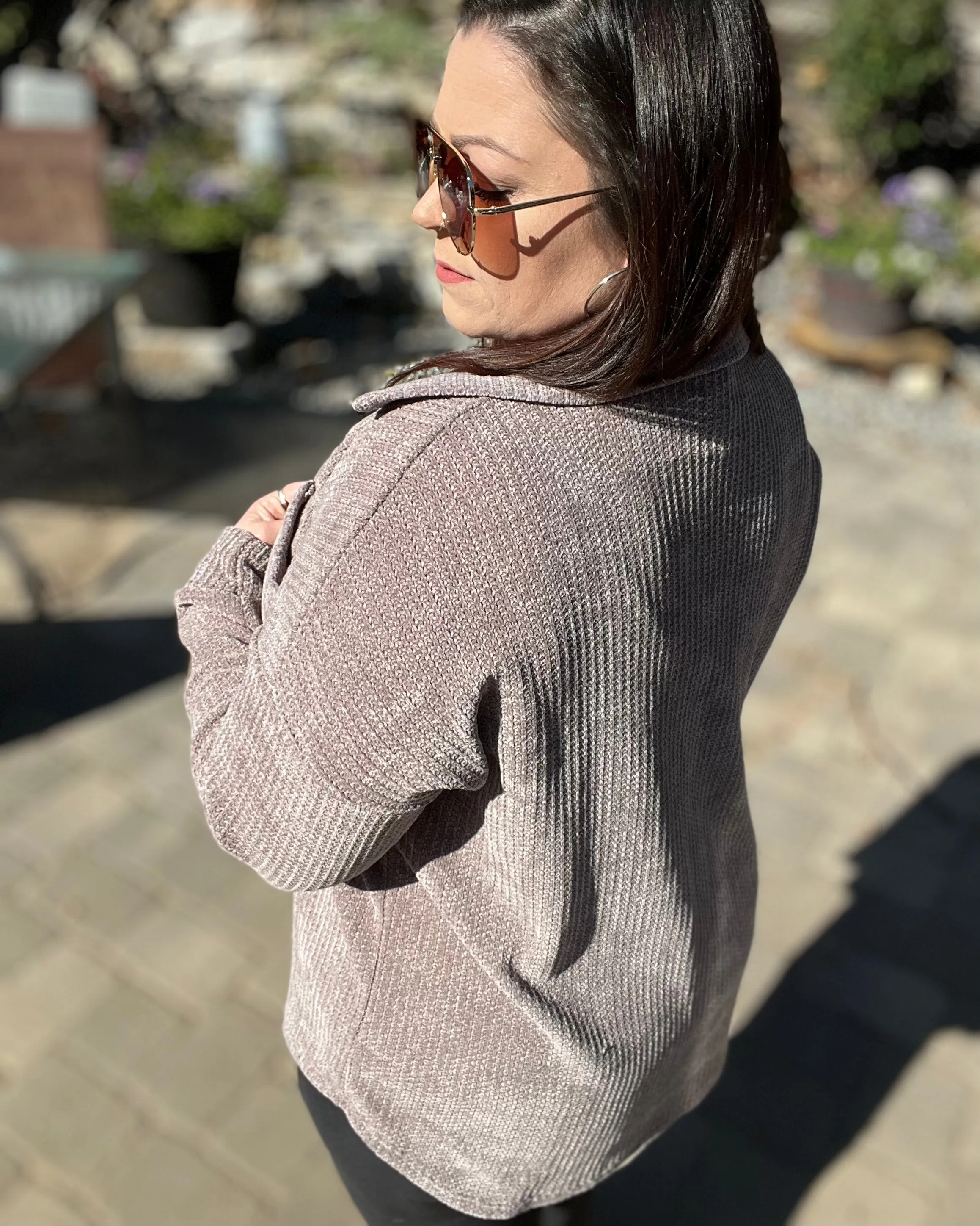 waffle knit | oversized women's shacket