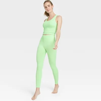 Women's Seamless High-Rise Rib Leggings - All In Motion